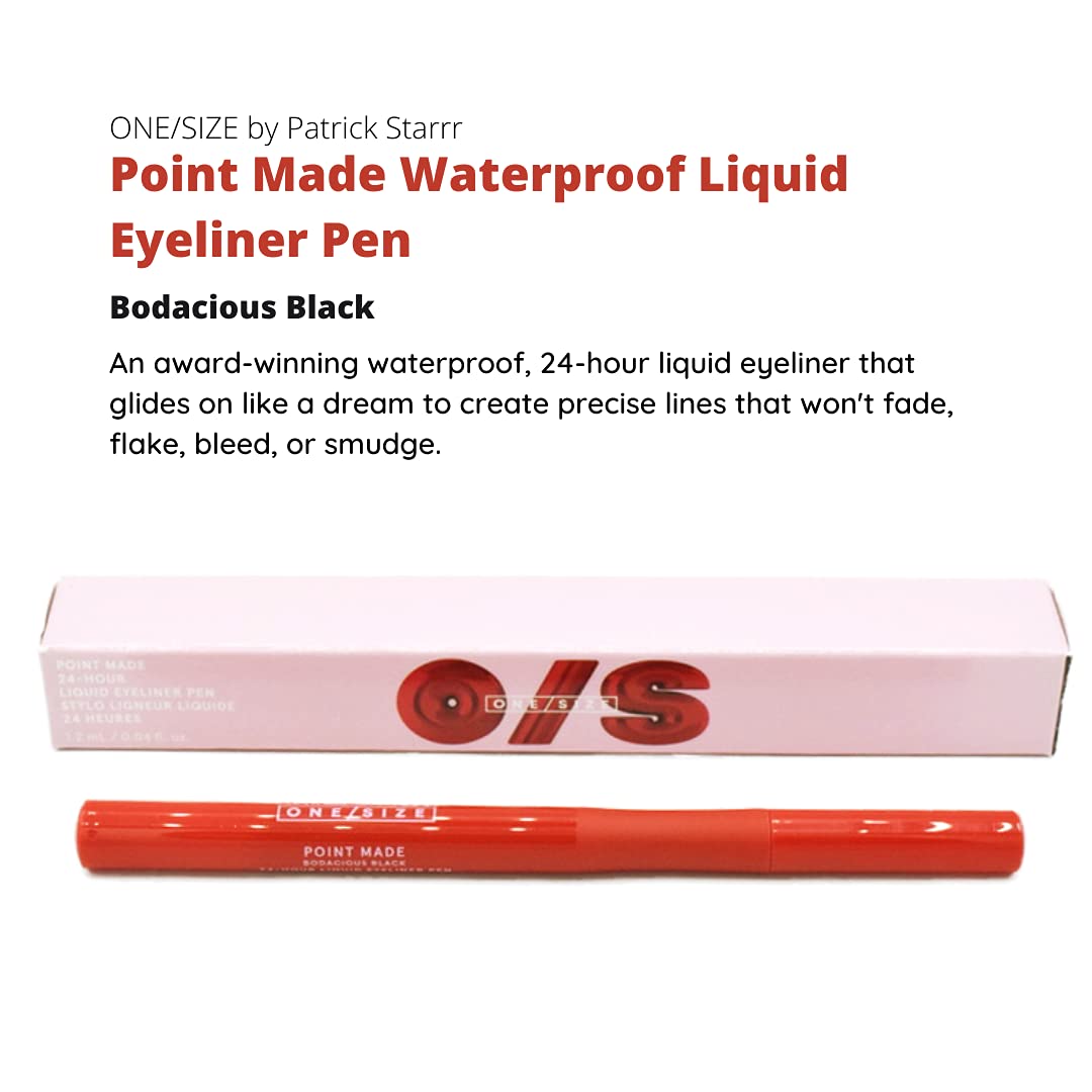 ONE/SIZE by Patrick Starrr Point Made Waterproof Liquid Eyeliner Pen - 24-Hour Longwear, Smudgeproof, Precise Black Makeup Eye Liner, Vegan, Cruelty Beauty & Personal Care One size