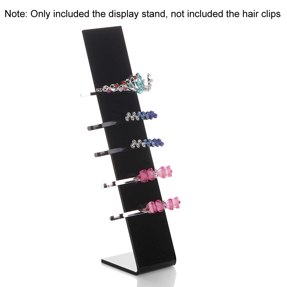 lasenersm 4 Pieces Acrylic Hair Clip Display Stand L-Shaped Hairpin Display Holder Barrette Display Stand Holder Hair Clip Organizer Stand Holder Beauty & Personal Care lasenersm
