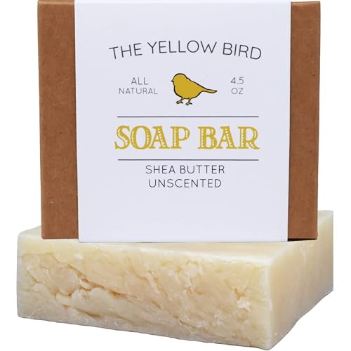 The Yellow Bird Unscented Soap Bar For Sensitive Skin. Handmade Face Soap that's Fragrance Free and Hypoallergenic. Natural, Vegan, and Organic Beauty & Personal Care The Yellow Bird