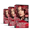 Revlon Colorsilk Beautiful Color Permanent Hair Color, (OLD VERSION) 66 Cherry Red (Pack of 3) Beauty & Personal Care REVLON