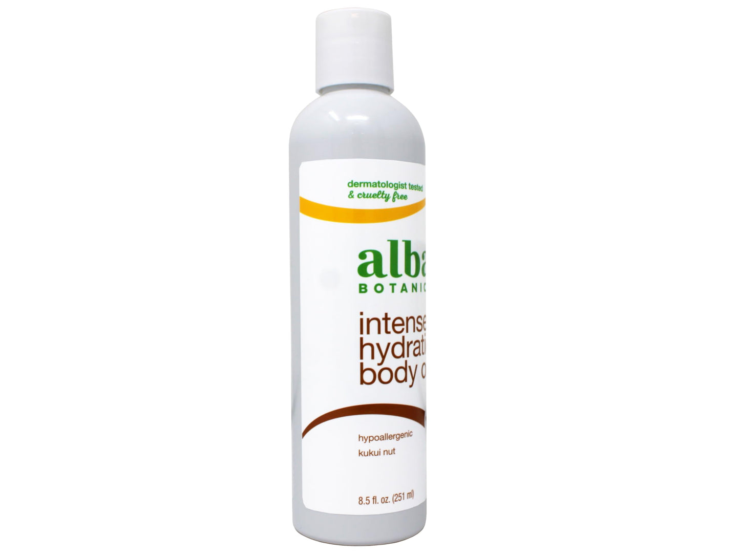 Alba Botanica Intense Hydration Body Oil, with Kukui Nut and Vitamin E, 8.5 FL OZ Beauty & Personal Care Alba Botanica