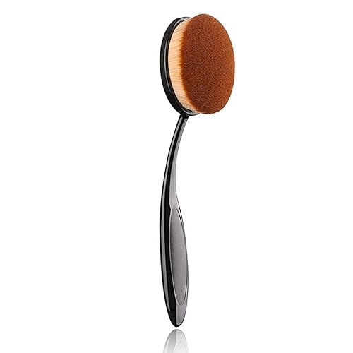 JOSALINAS Oval 1# Makeup Brush Upgraded Fast Flawless Application Toothbrush Foundation Concealer Blusher Liquid Cream Powder Cosmetic Blending Tool Beauty & Personal Care JOSALINAS