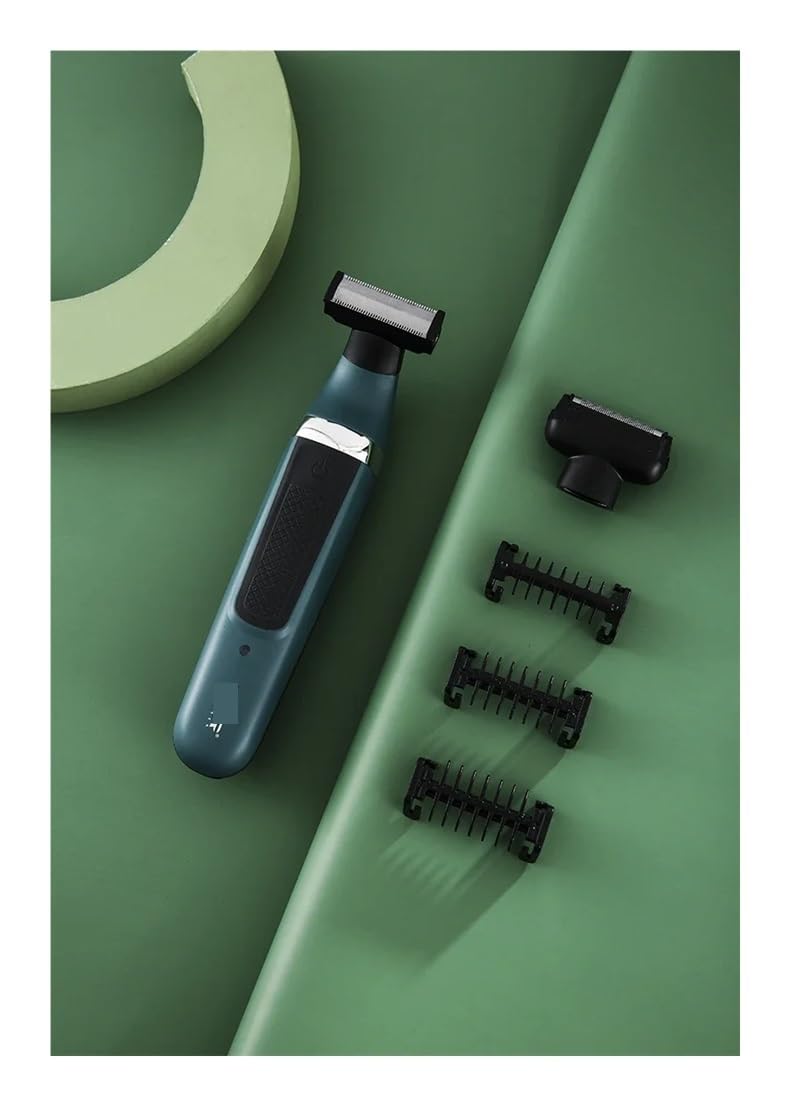 Double Blade Multi-Function Waterproof Shaver, Rechargeable Beard Trimmer, Male Hair Set 393(Black) Beauty and Personal Care EWKYLSEM