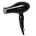 Solano Forza Ultra-Fast Ionic Far Infrared Hair Dryer | Eliminate Frizz + Enhances Volume | 1875 Watt + Tourmaline + Internal Silencer | Italian-Made Beauty & Personal Care Solano