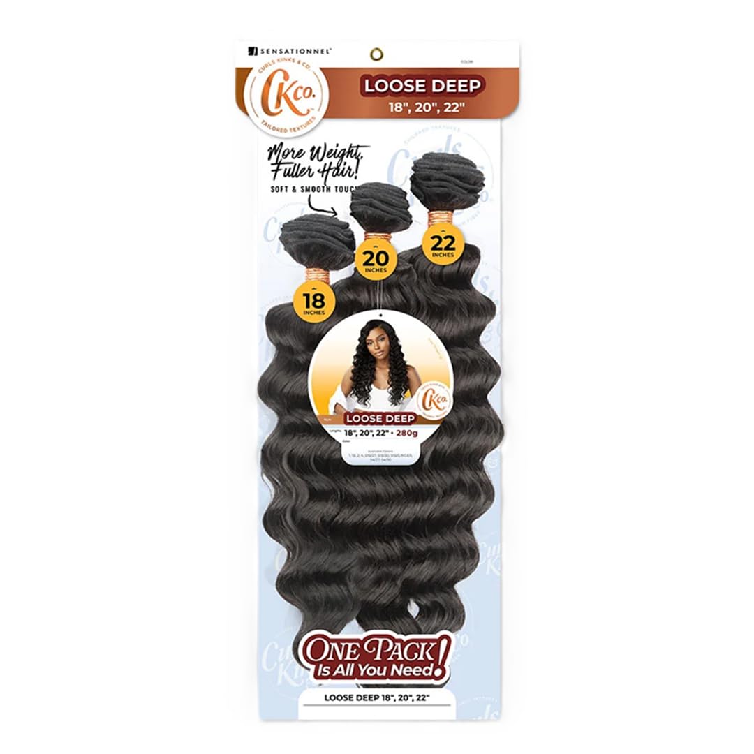 Sensationnel CKCO Synthetic Bundle-Loose Deep,18 20 22 inch, S1B/30