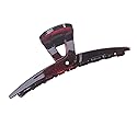 Parcelona French Pinch Tortoise Shell Covered Spring Crystal Jaw Hair Claw Clip Clamp Clutcher for Women Beauty & Personal Care Parcelona