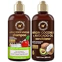 WOW Skin Science Apple Cider Vinegar Shampoo & Coconut + Avocado Oil Conditioner Duo 16.9 oz Beauty & Personal Care WOW Skin Science