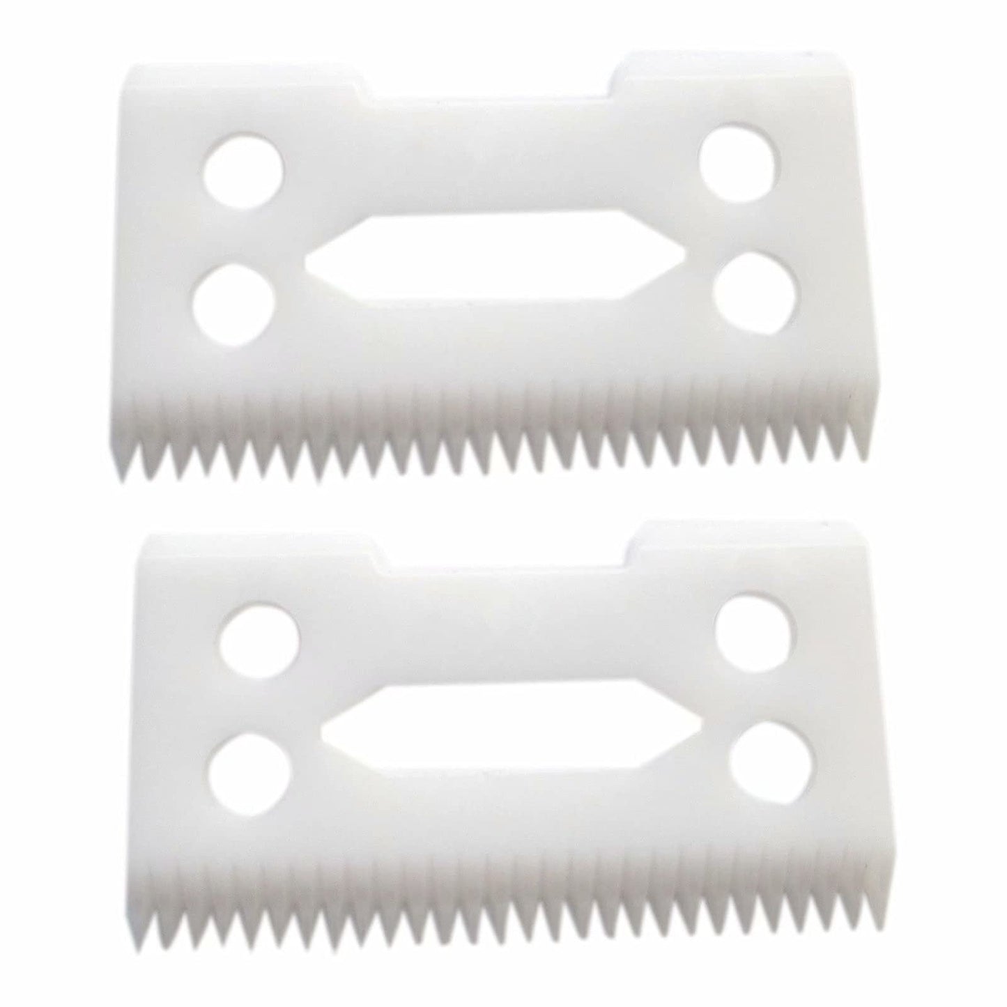 eStarpro 2Pcs professional ceramic clipper blades 2-Hole Clipper ceramic Blade cutter,ceramic clipper replacement blades for Wahl Senior cordless Beauty and Personal Care eStarpro