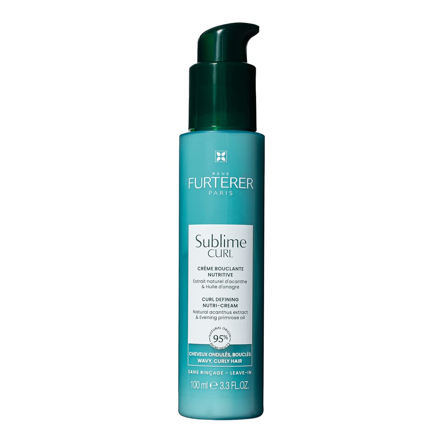 René Furterer SUBLIME CURL Curl Nutri-Activating Cream - For Curly, Wavy Hair - Curl Enhancing Leave-In - Humidity & Frizz Control - 3.3 fl. oz. Beauty & Personal Care René Furterer