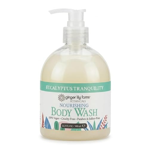 Ginger Lily Farms Botanicals Nourishing Body Wash, 100% Vegan & Cruelty-Free, Eucalyptus Tranquility, 16.9 Fl Oz Beauty & Personal Care Ginger Lily Farms