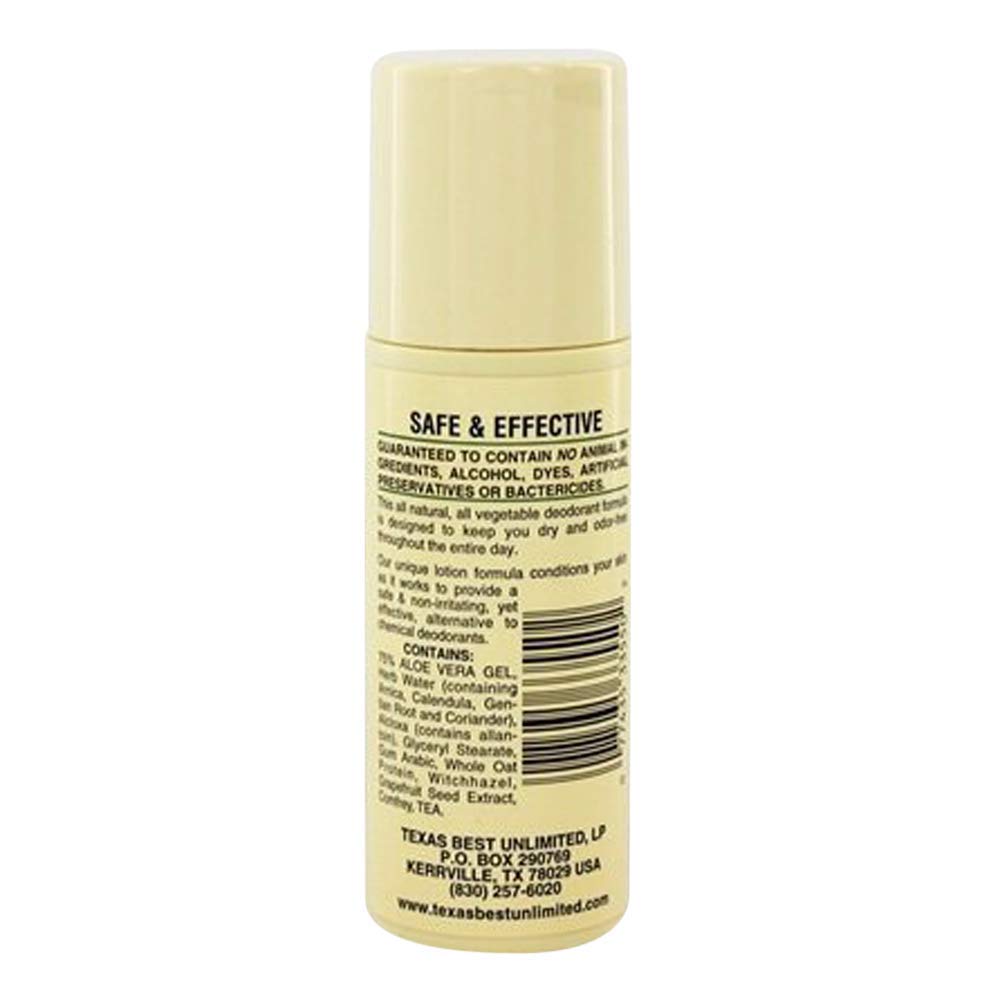 Alvera All Natural Roll-On Deodorant, Aloe Unscented, 3 oz, Pack of 3 Beauty and Personal Care Alvera