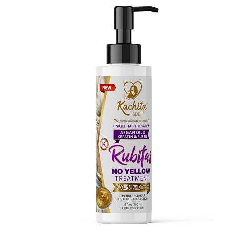 Kachita Spell Purple Toning Shampoo ConditionerTreatment Balance No Yellow Tone Correcting, Blonde Gray Hair, Eliminates Brassy and Yellow 350ml Made Beauty & Personal Care Kachita Spell