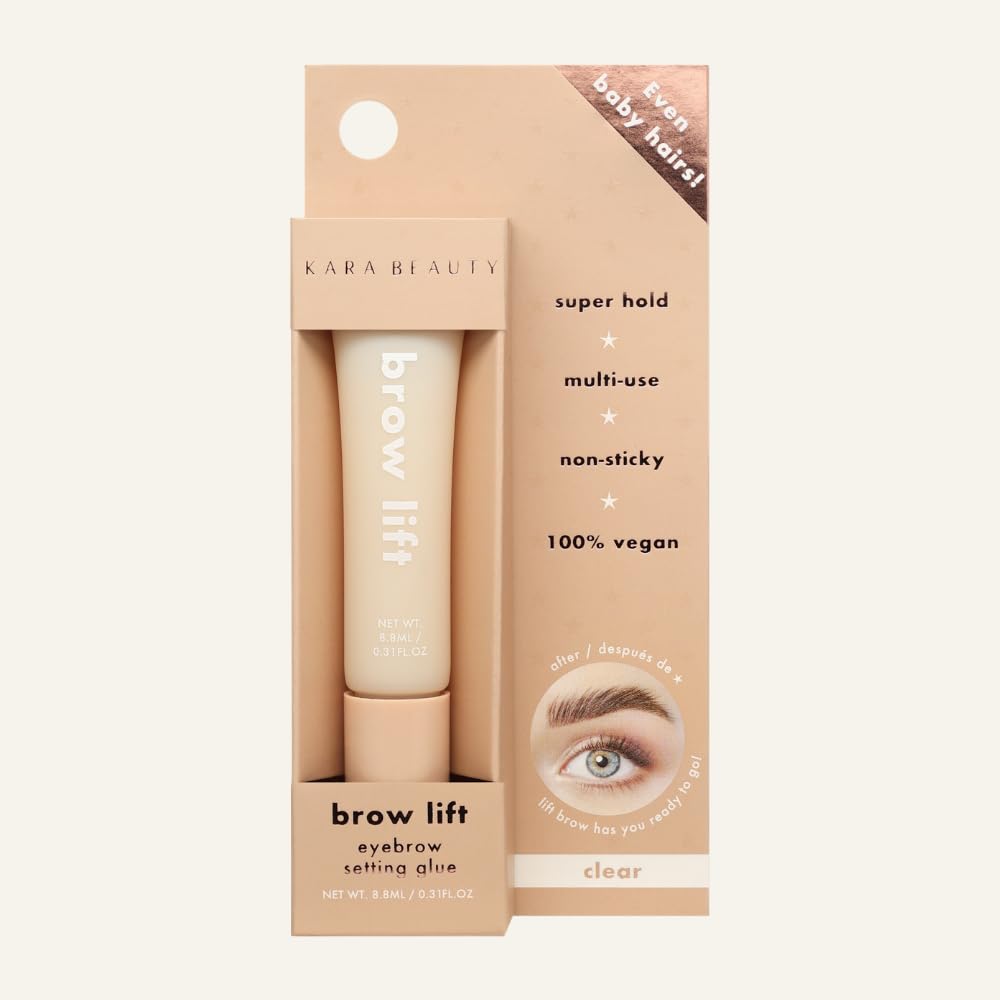Kara Beauty Brow Lift - Clear Eyebrow Gel for Laminated Look, Extreme Hold Brow Kit, Fluffy Eyebrow Styling Clear Gel for Eyebrows, Makeup Essential Beauty & Personal Care Kara Beauty
