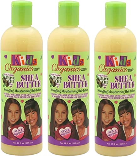 Africa's Best Kids Organics Shea Butter Detangling Moisturizing Hair Lotion 12 oz (Pack of 3) Beauty & Personal Care Africa's Best