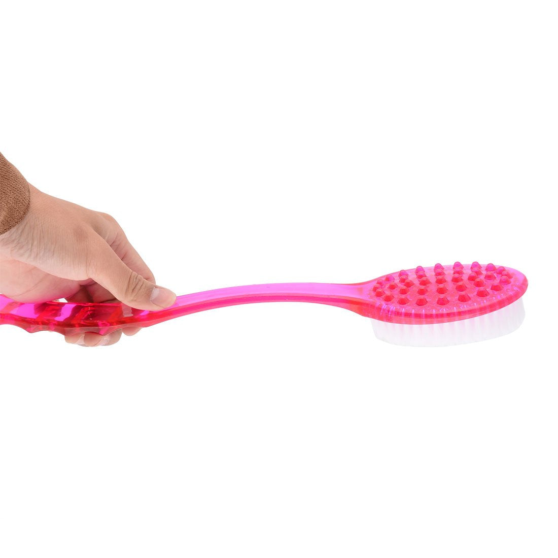Ruilogod Plastic Handle Household Bathroom Pressure Relief Body Cleaning Massor Brush Fuchsia (id: 32c 005 13c 1ab 73c Beauty and Personal Care Ruilogod