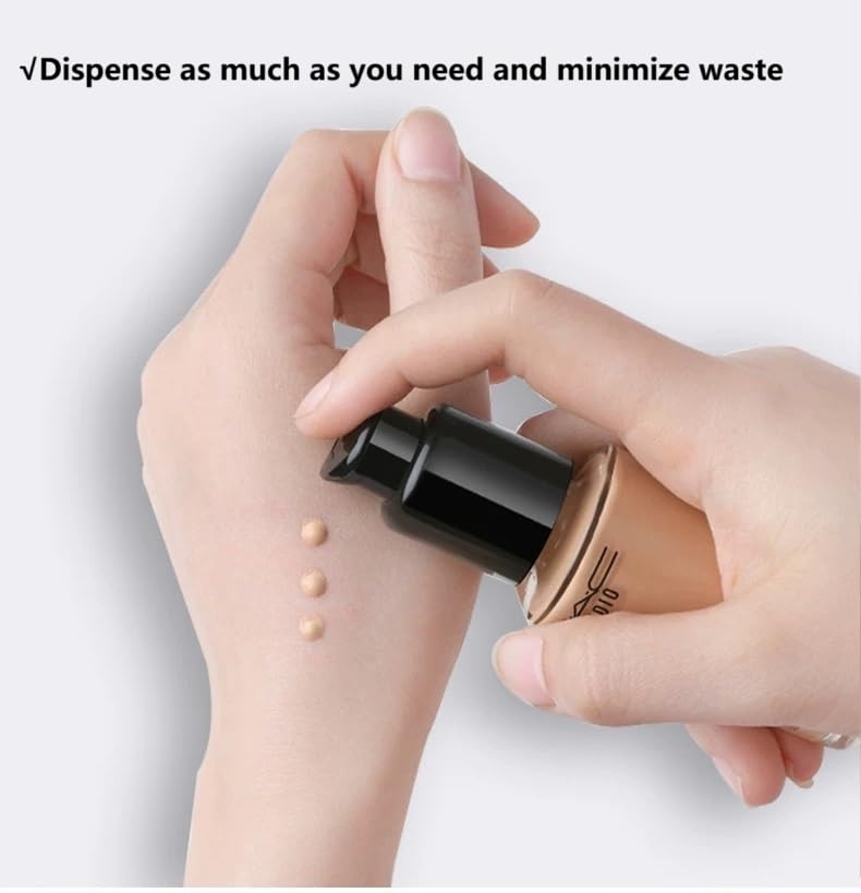 Chris.W 2Pack Replacement Pump Fit for MAC Studio Fix Fluid and DW Double Wear Foundation (Black) Beauty & Personal Care Chris.W
