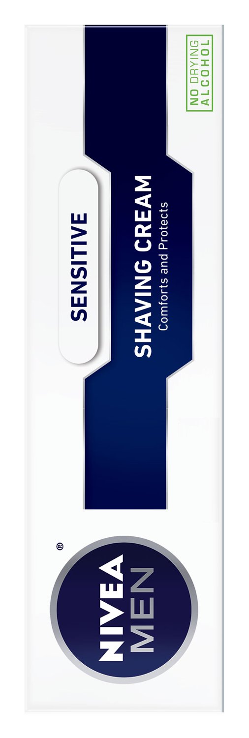 NIVEA MEN Sensitive Shaving Cream, 3.5 oz Tube Beauty & Personal Care NIVEA