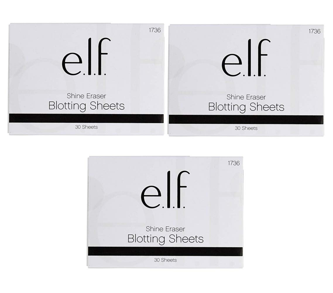 Pack of 3 e.l.f. Shine Eraser Blotting Sheets, 30 sheets (1736)3 Beauty & Personal Care e.l.f.