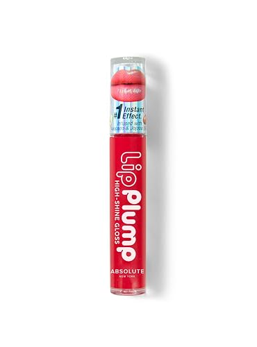 Absolute New York Lip Plump High-Shine Gloss MLPG02 Cherry Beauty & Personal Care Absolute New York