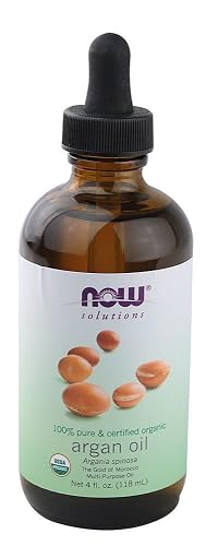 NOW Foods Argan Oil 100% Pure & Certified Organic - 4 fl. oz. 3 Pack Beauty & Personal Care NOW Foods
