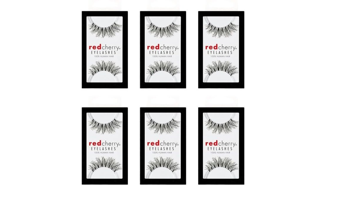 Red Cherry #WSP False Eyelashes (Pack of 6 Pairs) Beauty & Personal Care Red Cherry