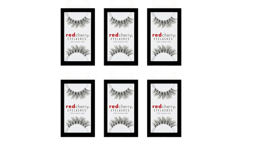 Red Cherry #WSP False Eyelashes (Pack of 6 Pairs) Beauty & Personal Care Red Cherry
