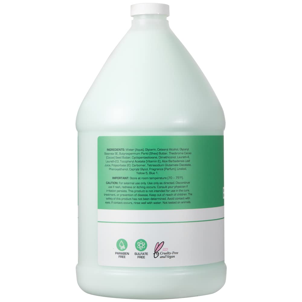 Ginger Lily Farms Club & Fitness Soothing Butter Lotion for Dry Skin, 100% Vegan & Cruelty-Free, Aloe Vera Scent, 1 Gallon (128 fl oz) Refill Beauty & Personal Care Ginger Lily Farms