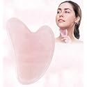 Gua Sha Massage Tool - 100% Natural Rose Quartz Heart Shape Jade Gua Sha Facial Tools for SPA Acupuncture Therapy Trigger Point Treatment, Gua Sha Beauty & Personal Care YY-INNOV