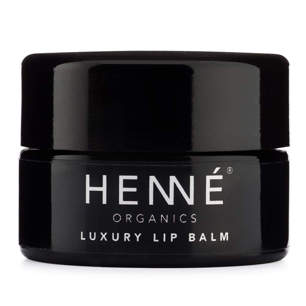 Henné Organics Luxury Lip Balm - Natural and Organic Moisturizer - 0.35 Ounce Jar Beauty and Personal Care HennÃ Organics