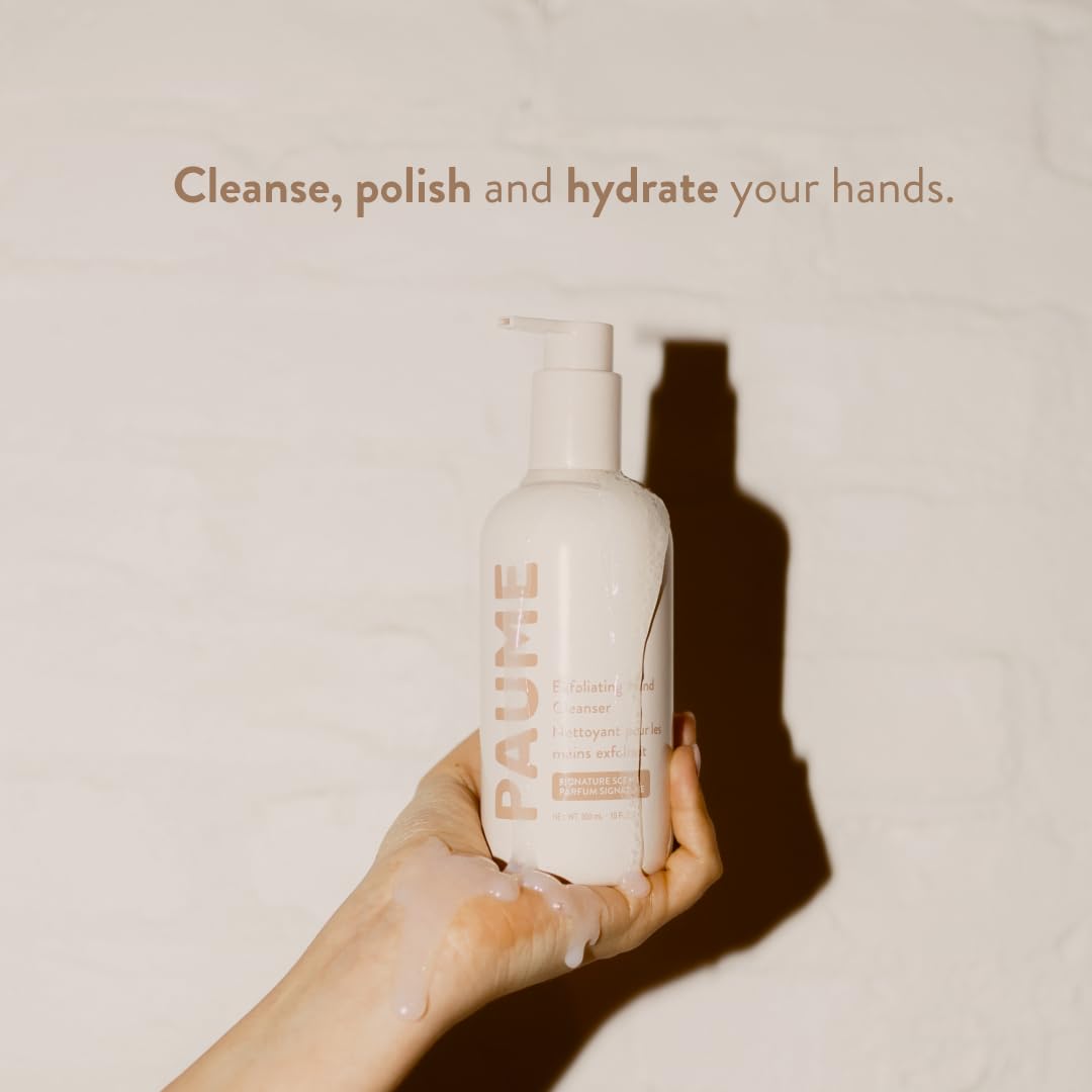 PAUME Exfoliating Hand Cleanser, Silicon Free, Paraben Free, Vegan, Exfoliating Soap with Essential Oils, Hydrating Hand Soap for Gentle Cleanse, 10 Beauty & Personal Care PAUME