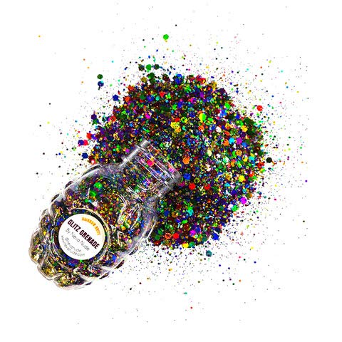 Neva Nude Face and Body Glitter Keychain - Chunky Loose Glitter for Festivals, Raves, and More | Cosmetic Grade | Super Sparkly (Rainbow Brite Beauty & Personal Care Neva Nude