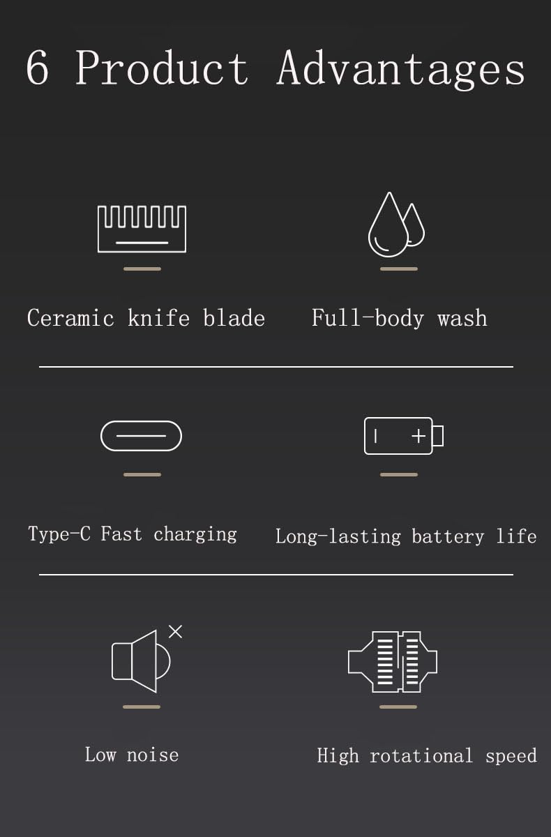 QDKVTNDJZ Professional Hair Clippers for Men Cordless Electric Beard Trimmer,Barber for Cutting & Grooming with LED Display,3 Guide Combs Beauty and Personal Care QDKVTNDJZ
