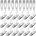 Mudder 28 Pcs Fingernail Nail Clippers Bulk Stainless Steel Toenail Clippers Thick Portable Travel Manicure Kit for Men and Women(Simple Style) Beauty & Personal Care Mudder