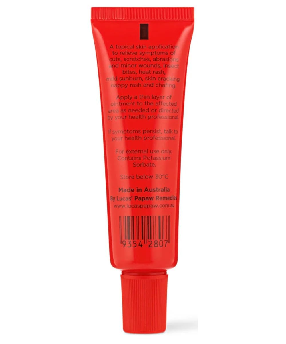 Lucas Papaw Ointment 15g Tubes with Lip Applicator - 2 Pack - Fermented Papaya Lip Balm for Dry, Chapped Lips, Pocket Size, Made in Australia Beauty and Personal Care Lucas Papaw