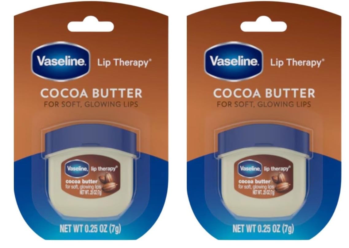 Vaseline Lip Therapy Cocoa Butter 0.25 Oz Pack of Two Beauty and Personal Care Vaseline