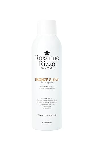 Bronze Glow - Instant bronzer Spray Mist for Face and Body - Hydrating Tanning Mist - Blends into All Skin Tones - Celebrity Favorite Spray - 6 oz Beauty & Personal Care Roxanne Rizzo