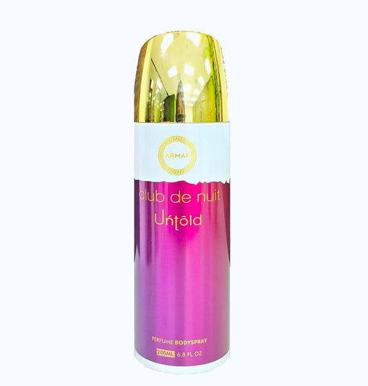 Armaf Club De Nuit Untold - Spicy, Floral, Woody, Amber - Perfume Body Spray for Men, 6.8 oz / 200 ml Beauty and Personal Care Armaf