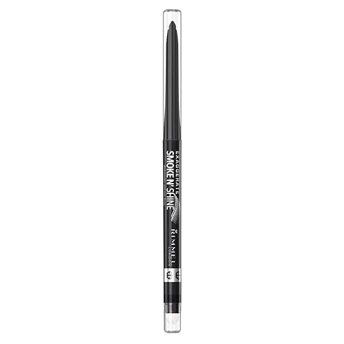 Rimmel London Exaggerate Smoke n' Shine Eye Definer Eyeliner, Long-Wearing, Gel Formula, Flake-Free, 001, Little Black Smokey, 0.01oz Beauty & Personal Care Rimmel