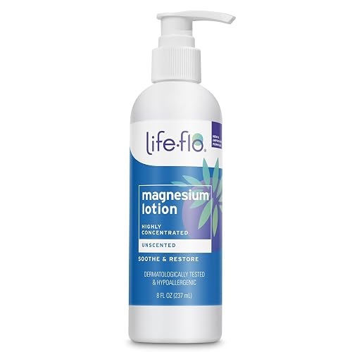 LIFE-FLO Unscented Magnesium Lotion - Highly Concentrated Magnesium Lotion for Kids and Adults - Soothes Overworked Muscles, Joints When Massaged into Beauty & Personal Care LIFE-FLO