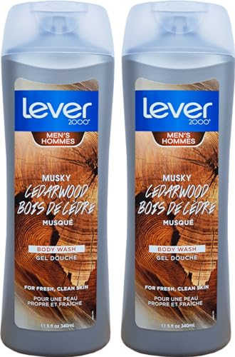 Lever 2000 Musky Cedarwood Body Wash for Men - 11.5 oz (340ml) - Fresh and Clean Skin with Bold Spices (2) Beauty & Personal Care Lever 2000
