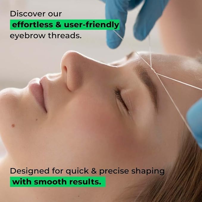 ORGANICA 2 Spool X 300M Organica Organic Cotton Eyebrow Threading Thread - India - Dermaplaning Epilator Tool for Upper Lip Chin Forehead Ibrow Hair Beauty and Personal Care UNIQUE KAFTANS