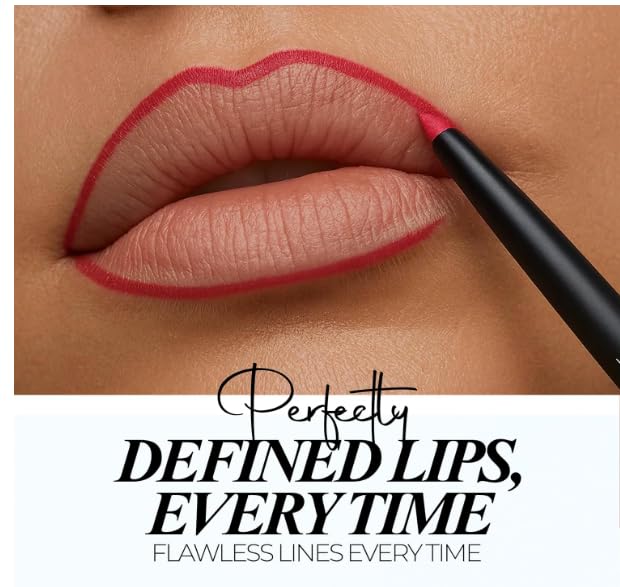 LePaon Cosmetics Define It Lipliner - Long-wear, Creamy Matte Lip Liner with High Pigment Payoff - Non-Drying Smooth Application for Defined Lips Beauty & Personal Care Le Paon Cosmetics