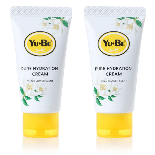 Yu-Be Yuzu Pure Hydration Cream (Duo): Body & Hand Cream - Vegan Skin Care Cream for Sensitive & Dry Skin - Soothing Yuzu Flower Extract - Day & Night Beauty & Personal Care Yu-Be