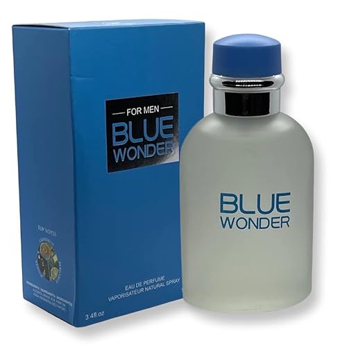 United Scents Blue Wonder For Men Eau de Parfum- 3.4 Fl Oz Fragrance - Top Notes: Grapefruit, Juniper and Bergamot Beauty & Personal Care United Scents