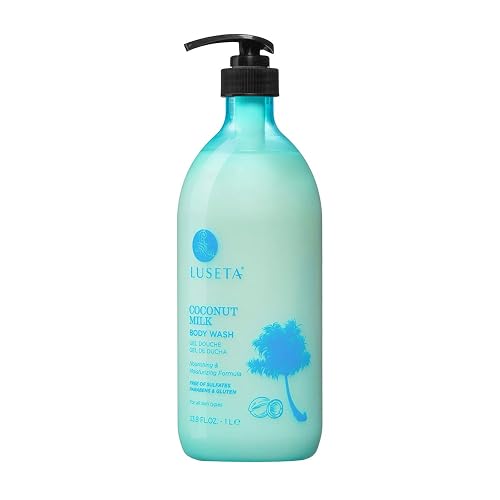 Luseta Coconut Milk Body Wash,Gentle Soap-Free Body Cleanser Deeply Moisturizes for Dry Skin 33.8oz Beauty & Personal Care L LUSETA