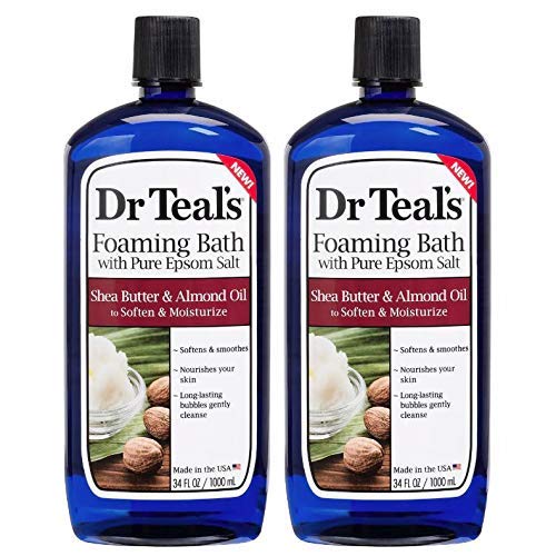 Dr. Teals Shea Butter & Almond Oil Foaming Bath Gift Set (2 Pack, 34oz ea.) - Soften & Moisturize Skin & Clear The Mind Beauty and Personal Care Dr Teal's