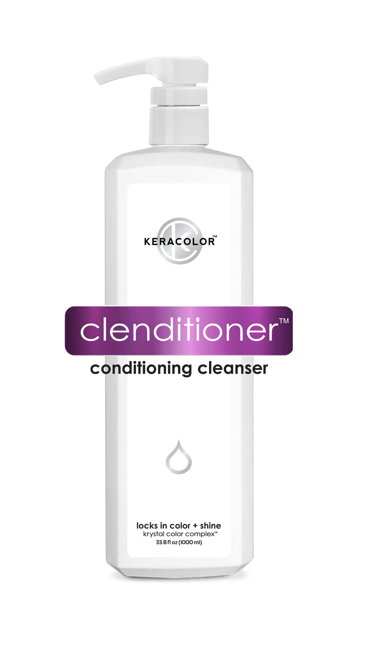 KERACOLOR Clenditioner Cleansing Conditioner Color Safe Prevents Fade - Replaces Your Shampoo, Keratin Infused, 33.8 Fl Oz Beauty & Personal Care KERACOLOR