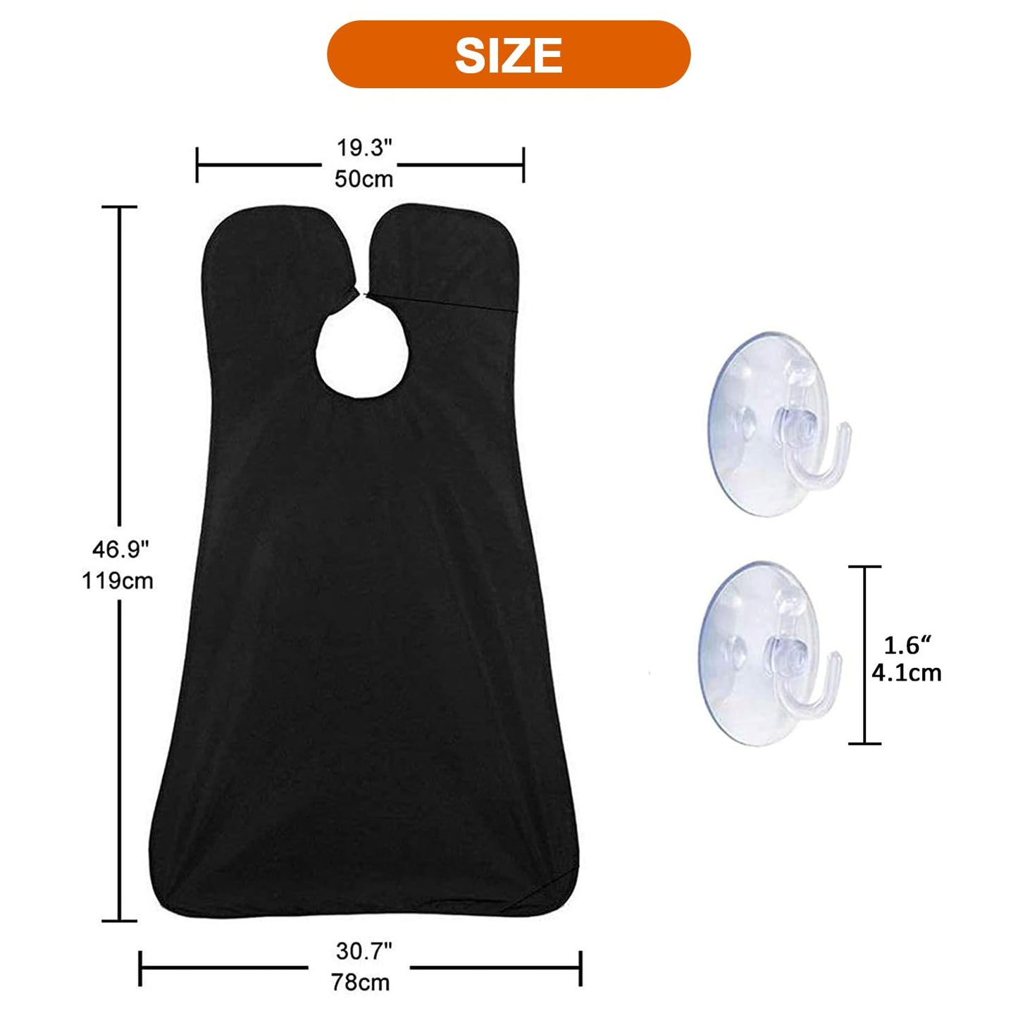 ztarraum Beard Bib Beard Apron, Beard Gather?Shaving and Trimming, Non-Stick Grooming Cloth with 2 Suction Cups, Best Gifts for Men,Valentine's Day Beauty and Personal Care ztarraum