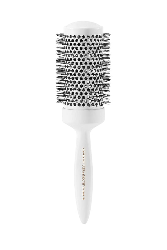 Cricket Ultra Smooth Coconut Thermal Hair Brush - 2” Ceramic Barrel, Coconut Oil and Keratin-Infused, Anti-Static Heat-Resistant Bristles, Textured Beauty & Personal Care Cricket