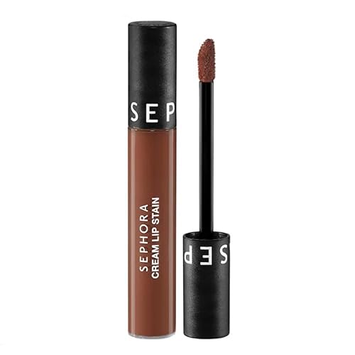 SEPHORA Favorites Cream Lip Stain Matte Liquid Lipstick - 141 Chocolate Lover (matte chocolate brown) - 0.16 fl oz / 5 mL Beauty & Personal Care SEPHORA